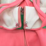 Vintage 70s Halter Maxi Dress Size Small Colorblock Disco Mod Summer Handmade Pink Photo 12