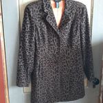 Dialogue  Leopard Print Blazer Jacket Photo 0