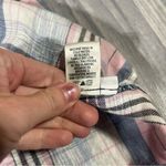 Cloth & Stone  Plaid One-Shoulder Top; Medium Photo 5