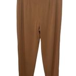 J Jill Wearever Collection jersey side paneled slim leg pants in cedar size S Brown Photo 2
