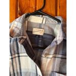 Universal Threads Universal Thread Plaid Button-Down Shirt Casual Long Sleeve Blue Gray XS‎ Photo 2