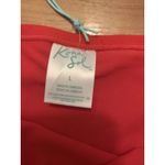 Kona Sol  Women’s Swim Bikini Bottom High Waist Size Large Red Photo 4