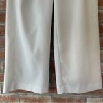 Michael Kors High Rise Wide Leg Cropped Trousers Pants White Women’s 4 Gold Photo 2