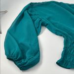 Lily Star  Teal Blouse with Ruffle Details Photo 7