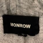 Monrow Women's Gray Elastic Waist Tapered Sweat pants Jogger Trouser Pants S Photo 3