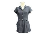 Princess Polly  Short Sleeve Black Ashens Romper Size 2 Photo 4