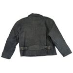 Winlit Women's Leather Jacket L Black Double Breasted Vintage Made in Korea Size L Photo 1