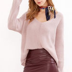 ✨HP✨V Neck Chevron Knit Dolman Sleeve Sweater✨ Pink Size undefined Photo 0