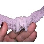 Abercrombie & Fitch  Lilac Linen Halter Mini‎ Dress Large Ruched Back Summer EUC Photo 5