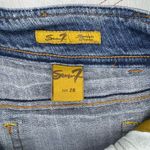 Seven7 Y2K Seven 7 Bermuda Double Button Low Rise Denim Jeans Shorts Stretch Sz 28/8 Photo 4