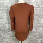 Free People  We the Free Clover Puff Shoulder Top in Burnt Orange Mesa Photo 4