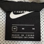 Nike Black and White Striped Windbreaker Jacket Size Medium NWT Photo 2