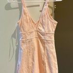 Free People Embroidered Pink Mini Bodycon Dress Photo 3