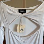 Ser.o.ya Irene Dress – NWT – White – Long Sleeve Bodycon Midi Size M Photo 3