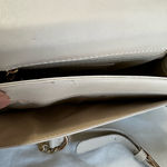 Badgley Mischka  Crossbody with Frame & Wool on Cover  Off White NWT Photo 4