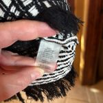 Ivanka Trump  Black White Knit Sweater w/ Fringe on Bottom Hem Size Medium Photo 3