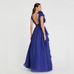 Mac Duggal Royal Blue Ruffle Detailed Evening Gown 4 Photo 3