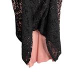 Forever 21 Dress Black Size Small Mini Lace Pink V Neck Feminine Flirty NWOT Photo 1