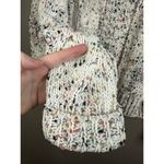 Moon & Madison Confetti Crocheted Chenille Open Front Cardigan White Size Large Photo 4