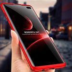Galaxy S10 Plus 360 Full Coverage Shockproof Case Red Photo 0