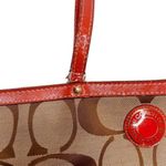 Coach Vintage classic c  brown and orange purse shoulder tote bag cloth Photo 8