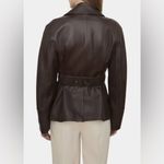 Vince 100% Lamb Leather Safari Jacket in Brown, Size M New w/Tag Retail $1495 Photo 6