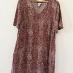 A New Day  Short Sleeved pocket Dress Size Medium A-Line Reptile Print Shift Photo 0