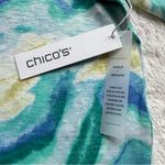 Chico's Linen Tunic Top XXL Coastal Grandma Lagenlook Boho Beach Photo 5