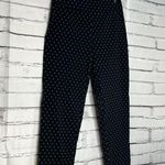 Zac & Rachel Polka Dot Pull‑On Pants 6 Black White Casual Stretch Ankle Straight Photo 1