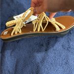 Plaka Braided Rope Flat Sandals Tan & Cream | Women’s Size 9 | NWT Photo 2