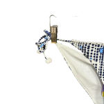 Poupette St. Barth Lucy Pom Trim Dotted Bikini Bottom Navy Blue Size XS Photo 3