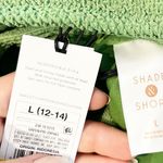 Shade & Shore Square Neck Textured One Piece Swimsuit Green Large Photo 2