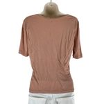 J.Crew Short Sleeve Scoop Neck Side Tie Tee Dusty Pink Size S Photo 5