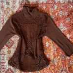 Joseph Brown Whimsygoth Silk and Leather Top Photo 0