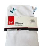 Under Armour  Womens Arctic Scarf White Turquoise Micro-fleece Warm Cozy Winter Photo 3