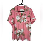 BedHead PJs Pink Magnolias Long Sleeve Classic Stretch Jersey PJ Top Sz Large Photo 2