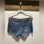 Abercrombie & Fitch  Tribal Belt Band Distressed Embroidered Shorts Sz 27 Photo 1
