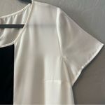 ⭐️I.N. studio white and black colorblock short sleeve blouse size XL Photo 4