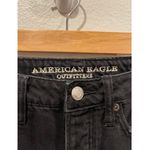American Eagle OUTFITTERS A-Line Black Distressed Mini Skirt Photo 1