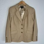 Pendleton Tan Blazer 100% Virgin Wool Size 8 Preppy Twee Academia College Photo 0