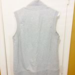 LRL women's L sleeveless full zip mock neck pocketed jogger vest jacket Gray Size L Photo 3