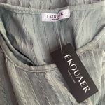 Ekouaer NWT  Maternity Rib Knit Side Slit Bodycon Dress Mint Green size S Photo 4