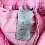 Tom Ford Terrycloth Cotton Lounge Pant Pink Small Mid Rise Straight #Barbiecore Photo 5