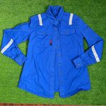 Red Wing Shoes Women’s XL Button Ip‎ Safety Reflective Workwear Utility Pockets Blue Photo 0