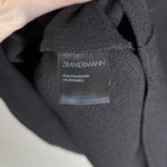 Zimmermann  Braided Sleeve Short Sleeve Top Black Size 1 US Size 6 Photo 5