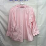 Style & Co  women's light pink button‎ down collared long sleeve stretch shirt 18 Photo 4