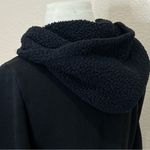PINK - Victoria's Secret  Black Sherpa Hooded Sweatshirt Size XS Photo 3