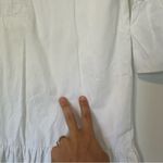 Addison Bay  White Cotton Ruffle Sleeve Dress Womens New XS White Photo 5