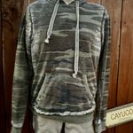 Camo Hoodie Sweater Size XSmall Green Photo 1