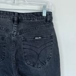 ROLLA'S Original High Rise Straight Jeans Size 27 Black Knee Rips High Rise Photo 8